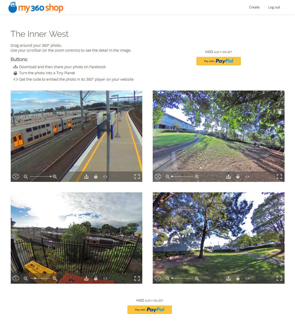 The free preview of the gallery